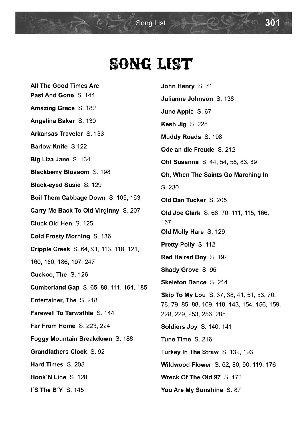 Songlist