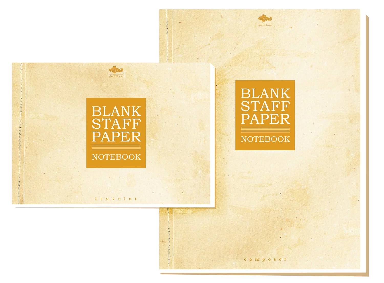 Cover blank tab staff paper werbung