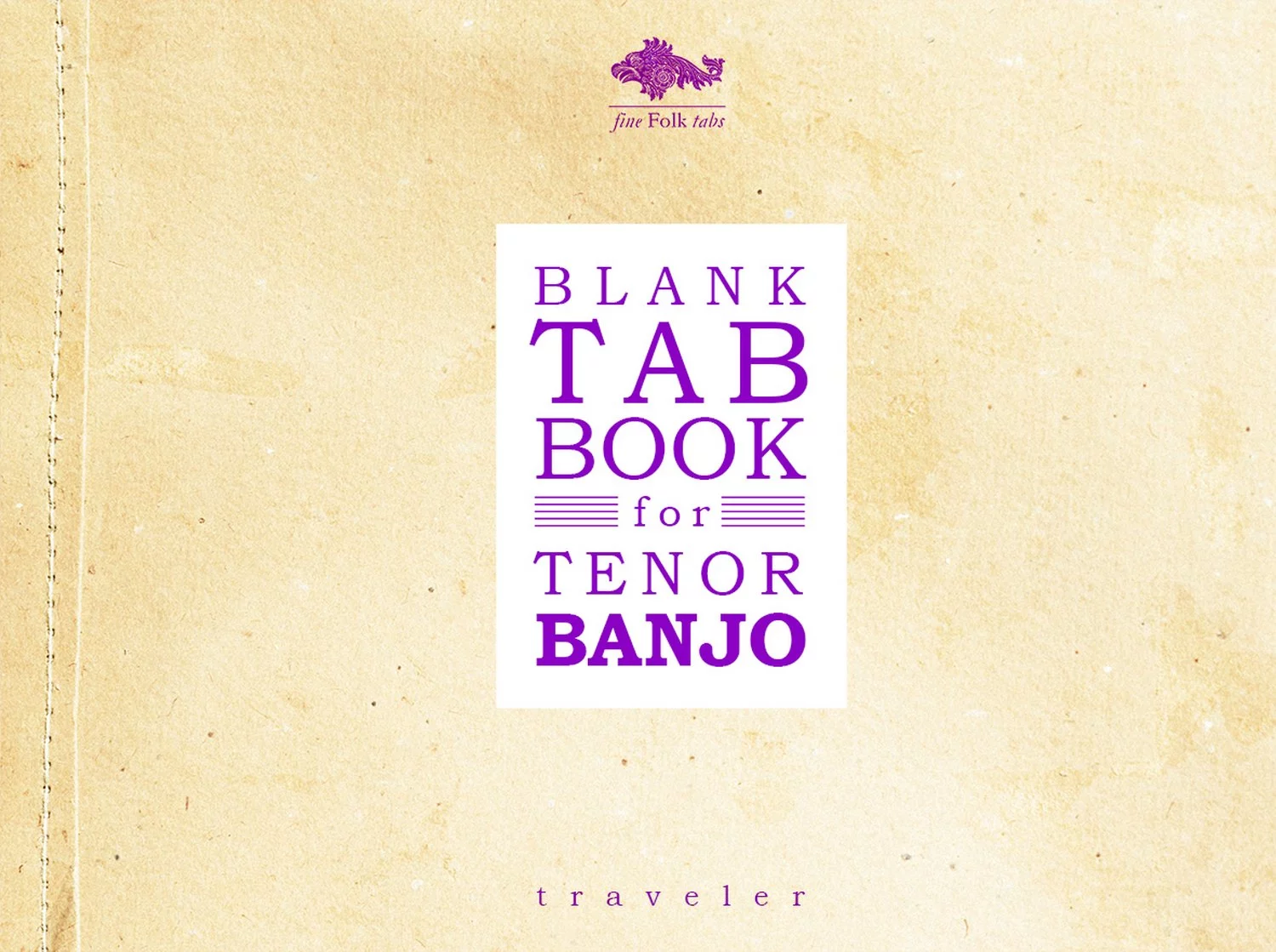 Cover blank tab traveler tenor banjo